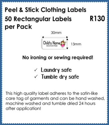 Peel &amp; Stick Clothing Labels (50 Circular Labels Per Pack) | Loads of ...